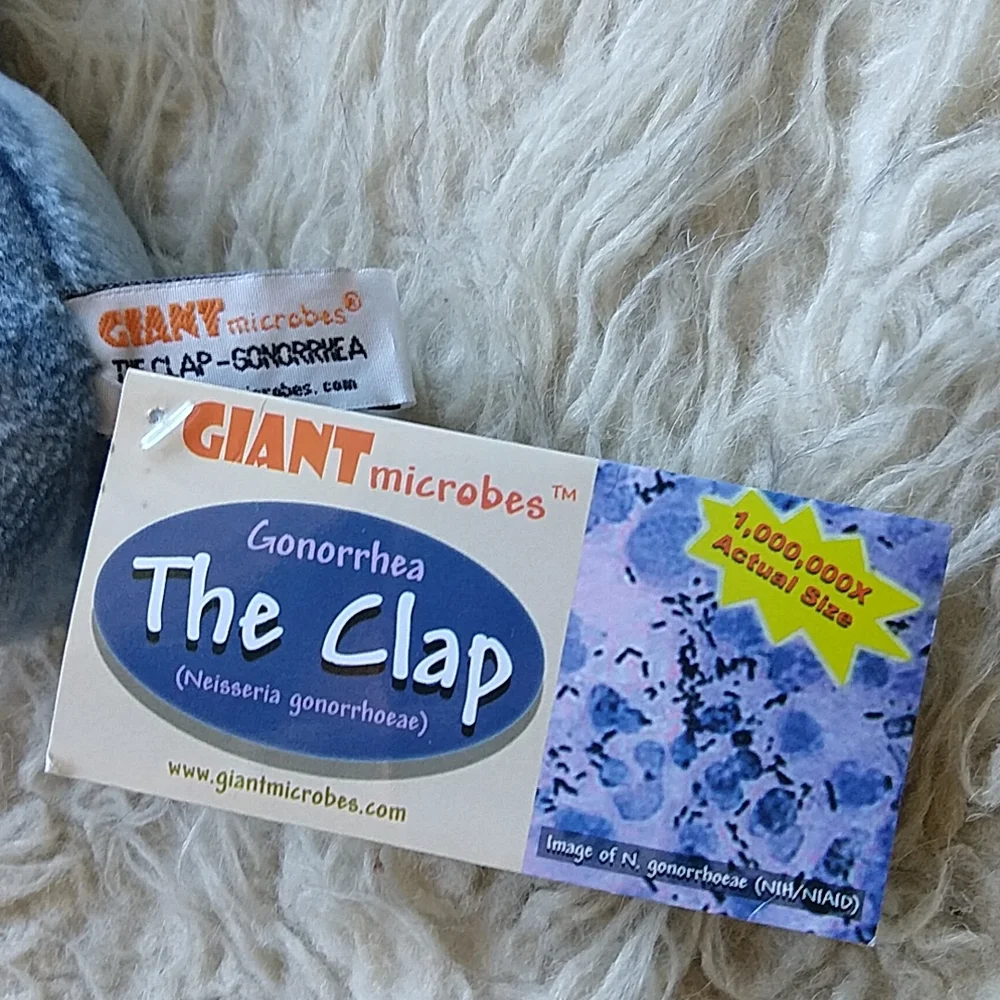 Giant Microbes The Clap Gonorrhea STD Science Educational Plush
